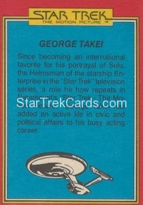 Star Trek The Motion Picture Trebor Trading Card Back 9