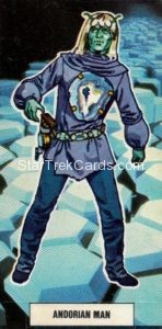 Star Trek The Motion Picture Weetabix Trading Card Andorian Man Front