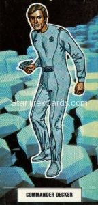 Star Trek The Motion Picture Weetabix Trading Card Commander Decker Front