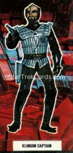 Star Trek The Motion Picture Weetabix Trading Card Klingon Captain Front