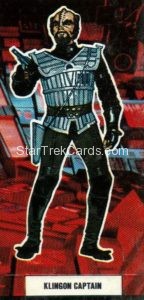 Star Trek The Motion Picture Weetabix Trading Card Klingon Captain Front