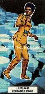 Star Trek The Motion Picture Weetabix Trading Card Lieutenant Commander Uhura Front