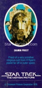 Star Trek The Motion Picture Weetabix Trading Card Shamin Priest Back