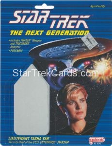 Star Trek The Next Generation Action Figure Cards Galoob Alternate Lieutenant Tasha Yar