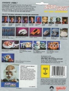 Star Trek The Next Generation Action Figure Cards Galoob Antican Back