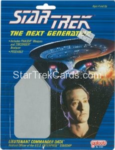 Star Trek The Next Generation Action Figure Cards Galoob Lieutenant Commander Data Alternate