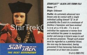 Star Trek The Next Generation Action Figure Cards Galoob Q