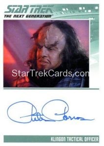 Star Trek The Next Generation Portfolio Prints Series Two Autograph Peter Parros Front