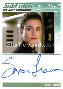 Star Trek The Next Generation Portfolio Prints Series Two Autograph Saxon Trainor Front