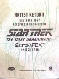 Star Trek The Next Generation Portfolio Prints Series Two Sketch Brent Ragland Back 1