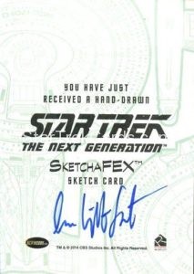 Star Trek The Next Generation Portfolio Prints Series Two Sketch Lee Lightfoot Back