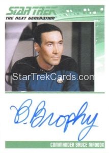 Star Trek The Next Generation Portfolio Prints Series Two Trading Card Autograph Brian Brophy