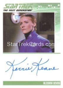 Star Trek The Next Generation Portfolio Prints Series Two Trading Card Autograph Kerrie Keane