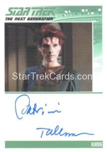 Star Trek The Next Generation Portfolio Prints Series Two Trading Card Autograph Patricia Tallman