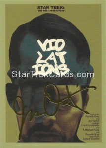 Star Trek The Next Generation Portfolio Prints Series Two Trading Card Gold 112