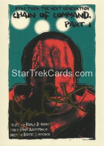 Star Trek The Next Generation Portfolio Prints Series Two Trading Card Gold 136