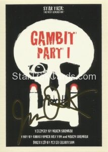 Star Trek The Next Generation Portfolio Prints Series Two Trading Card Gold 156