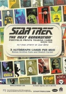 Star Trek The Next Generation Portfolio Prints Series Two Trading Card P3 Back