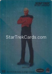 Star Trek The Next Generation Portfolio Prints Series Two Trading Card Rendered Art Metal Cards R10 Back