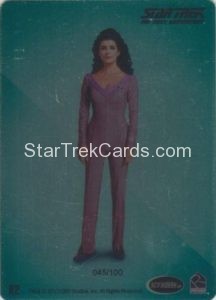 Star Trek The Next Generation Portfolio Prints Series Two Trading Card Rendered Art Metal Cards R2 Back