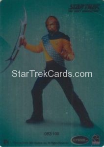Star Trek The Next Generation Portfolio Prints Series Two Trading Card Rendered Art Metal Cards R4 Back