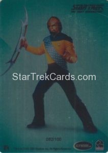 Star Trek The Next Generation Portfolio Prints Series Two Trading Card Rendered Art Metal Cards R4 Back