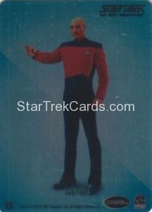 Star Trek The Next Generation Portfolio Prints Series Two Trading Card Rendered Art Metal Cards R6 Back