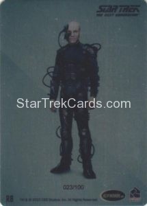 Star Trek The Next Generation Portfolio Prints Series Two Trading Card Rendered Art Metal Cards R8 Back