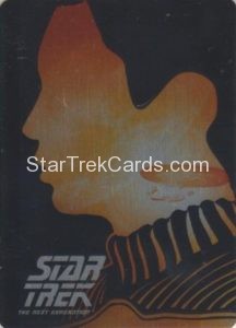 Star Trek The Next Generation Portfolio Prints Series Two Trading Card Silhouette Gallery Metal Cards SG2 Front
