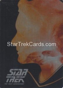 Star Trek The Next Generation Portfolio Prints Series Two Trading Card Silhouette Gallery Metal Cards SG6 Front