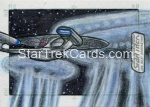 Star Trek The Next Generation Portfolio Prints Series Two Trading Card Sketch Adam Cleveland