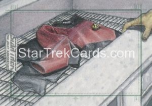 Star Trek The Next Generation Portfolio Prints Series Two Trading Card Sketch Adam Cleveland Front