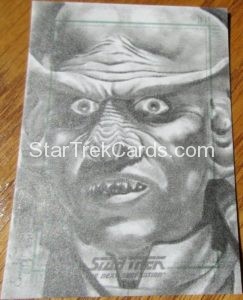 Star Trek The Next Generation Portfolio Prints Series Two Trading Card Sketch By Emily Tester Alternate