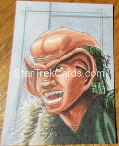 Star Trek The Next Generation Portfolio Prints Series Two Trading Card Sketch By Eric McConnell Alternate