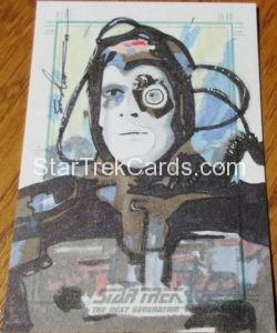 Star Trek The Next Generation Portfolio Prints Series Two Trading Card Sketch By Sean Anderson