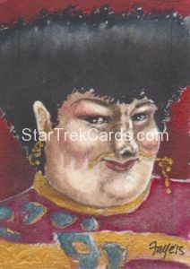 Star Trek The Next Generation Portfolio Prints Series Two Trading Card Sketch Connie Faye Front