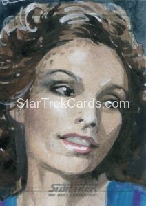 Star Trek The Next Generation Portfolio Prints Series Two Trading Card Sketch Danny Silva Front