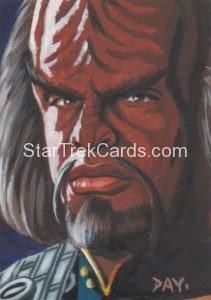 Star Trek The Next Generation Portfolio Prints Series Two Trading Card Sketch David Day Alternate