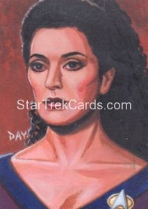 Star Trek The Next Generation Portfolio Prints Series Two Trading Card Sketch David Day Front