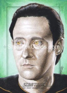 Star Trek The Next Generation Portfolio Prints Series Two Trading Card Sketch Kristin Allen