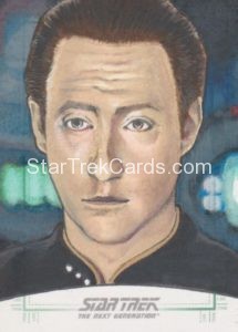 Star Trek The Next Generation Portfolio Prints Series Two Trading Card Sketch Mike James Alternate