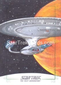 Star Trek The Next Generation Portfolio Prints Series Two Trading Card Sketch Mike James Front