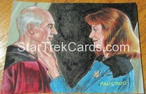 Star Trek The Next Generation Portfolio Prints Series Two Trading Card Sketch Norman Jim Faustino Alternate