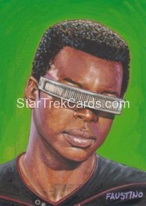 Star Trek The Next Generation Portfolio Prints Series Two Trading Card Sketch Norman Jim Faustino Front