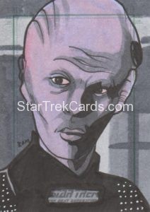 Star Trek The Next Generation Portfolio Prints Series Two Trading Card Sketch Rich Molinelli Front
