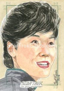 Star Trek The Next Generation Portfolio Prints Series Two Trading Card Sketch Scott Rorie