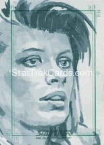 Star Trek The Next Generation Portfolio Prints Series Two Trading Card Sketch Tanner Padlo Front