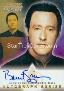 Star Trek The Next Generation Profiles Trading Card A14