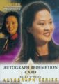 Star Trek The Next Generation Profiles Trading Card Rosalind Chao Autograph Redemption