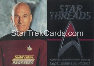 Star Trek The Next Generation Profiles Trading Card Star Threads Red Black